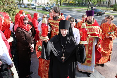 Благодатный огонь доставили в Гродно