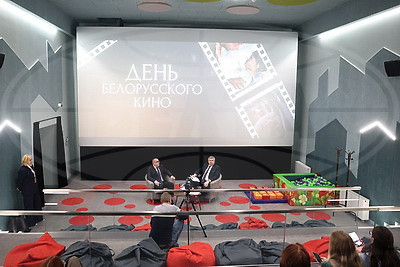 Пресс-конференция ко Дню белорусского кино прошла в кинотеатре "Победа"
