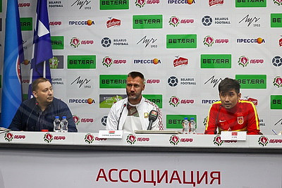 Пресс-конференция главных тренеров сборных Беларуси и Китая по мини-футболу прошла в Минске