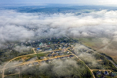 Туманное утро над Гродно