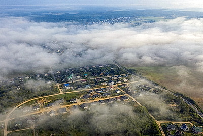 Туманное утро над Гродно