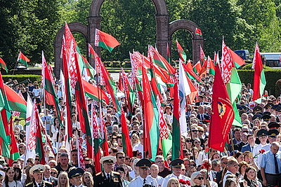 Могилевчане встречают День Независимости