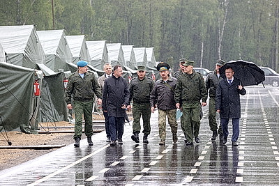 На Брестском полигоне проходят плановые учебные сборы с военнообязанными