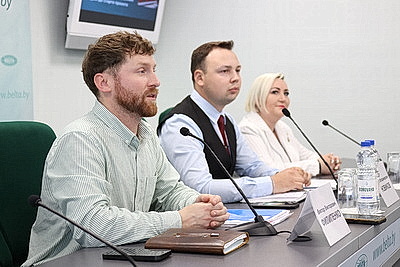 Пресс-конференция о старте культурно-образовательного патриотического проекта "Поезд Памяти" прошла в БЕЛТА
