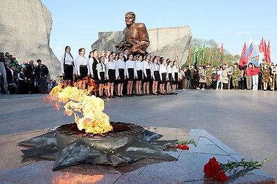 Патриотическая акция "Прорыв Победы" прошла в мемориальном комплексе "Прорыв"