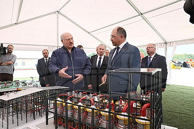 Лукашенко посетил горно-обогатительный комплекс в Любанском районе