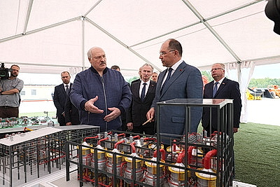 Лукашенко посетил горно-обогатительный комплекс в Любанском районе
