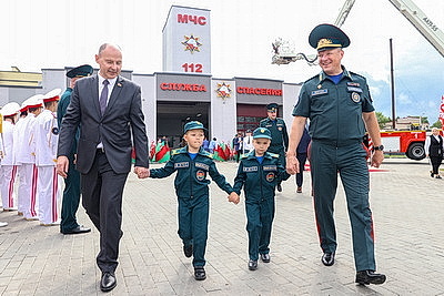 Помощь всегда рядом. В Червене открыли модернизированную пожарную часть