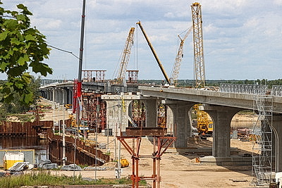 Реконструкция моста через Припять в Мозыре приближается к финишной прямой