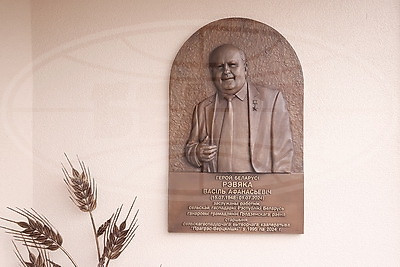 Мемориальную доску Герою Беларуси Василию Ревяко открыли в агрогородке Вертелишки