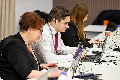 В рамках второго заседания VII ВНС во Дворце Республики организована работа пресс-центра