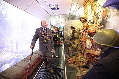 Уникальный передвижной музей "Поезд Победы" встретили в Минске