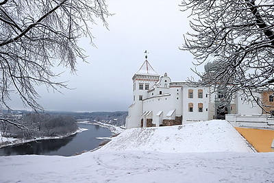 Зимний Гродно. Город накрыло снегом