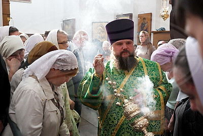 Всенощное бдение в канун памяти преподобной Евфросинии проходит в Полоцке