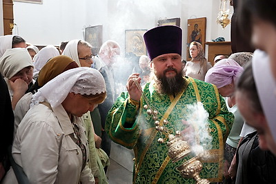 Всенощное бдение в канун памяти преподобной Евфросинии проходит в Полоцке