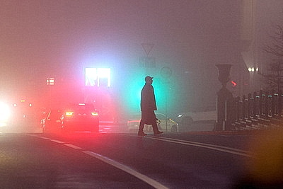 Туманное утро в Минске