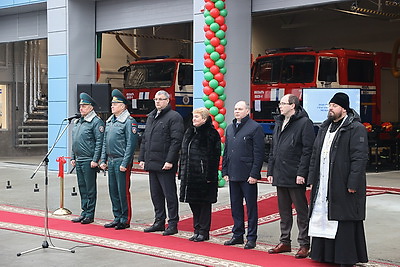 Современная, удобная, функциональная. Новую пожарную аварийно-спасательную часть открыли в Мозыре