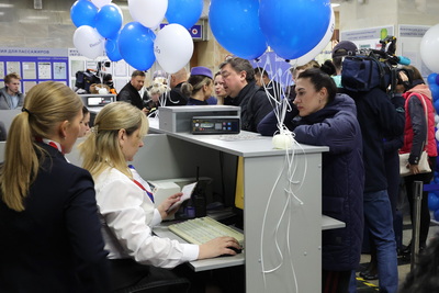 Первый регулярный авиарейс отправился из Могилева в Москву