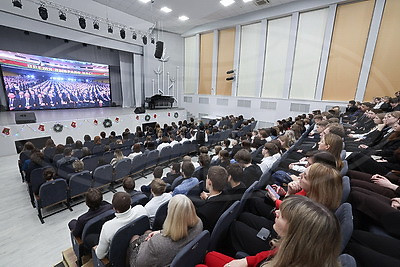 Прямую трансляцию Послания Президента на ВНС смотрят в регионах Беларуси