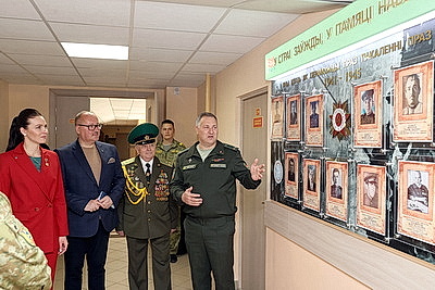 Гомельские пограничники открыли стенд памяти о предках-фронтовиках