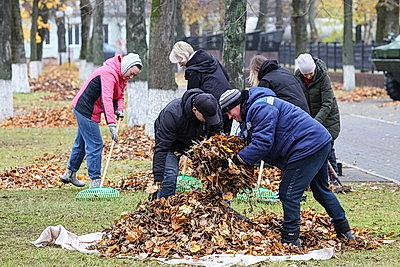 Жители Шклова присоединились к субботнику