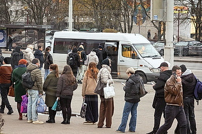 Очереди на маршрутки в сторону Логойска и Смолевичей