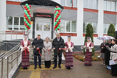 В Лельчицах накануне "Дажынак" открыли ряд социально значимых объектов
