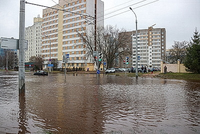 В Минске строительной организацией поврежден трубопровод
