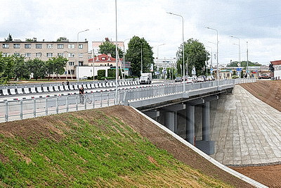 В Полоцке открыли движение по мосту через реку Полота после реконструкции