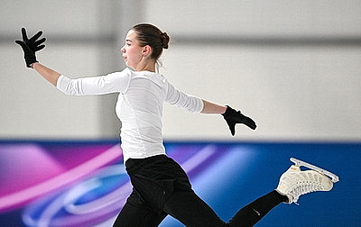 Фигурное катание: Сафонова провела тренировку перед соревнованиями на Олимпиаде