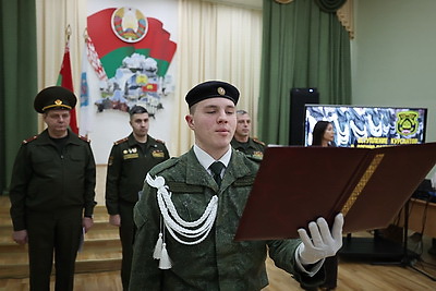 14 курсантов пополнили ряды военно-патриотического клуба "Бригада" в Могилеве