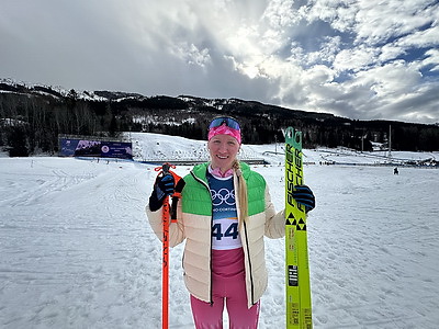 Лыжница Королева стала 34-й в олимпийском скиатлоне