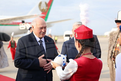 Лукашенко прибыл с рабочим визитом в Кыргызстан