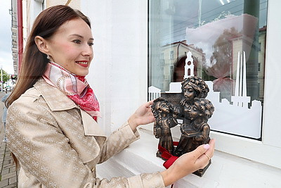 Новая миниатюрная скульптура из серии Валошки установлена в Витебске