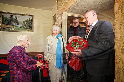 Радоваться каждому дню. 102-летняя ветеран Лидия Волкова высказала главное пожелание для всех