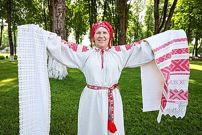 Уникальные рушники создает мастер Марина Гущо из Городка