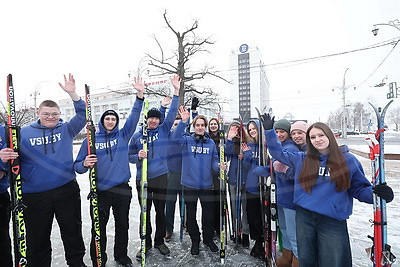В Витебске стартовал лыжный патриотический поход по случаю 108-летия со дня рождения П.Машерова