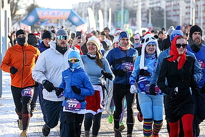 Новогодний "Забег трезвости" состоялся 1 января в Беларуси
