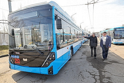 Пассажирский парк Витебска пополнился новыми троллейбусами