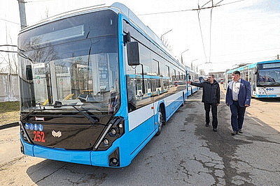 Пассажирский парк Витебска пополнился новыми троллейбусами