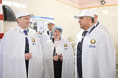 Турчин ознакомился с производственными мощностями ОАО "Лидский молочно-консервный комбинат"