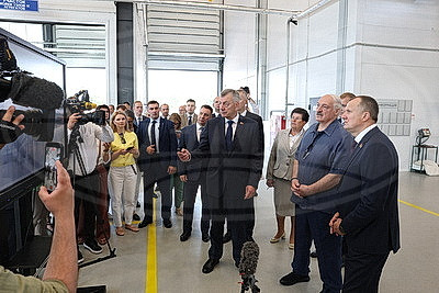 Лукашенко с рабочей поездкой посетил Шкловский район