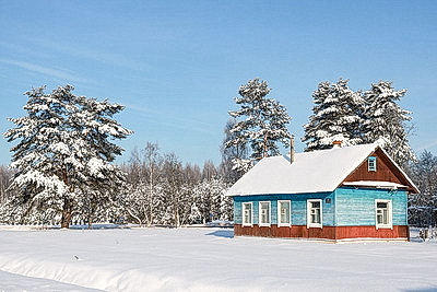 Зима в белорусской глубинке
