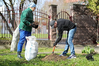 Республиканский субботник: команда БЕЛТА помогла навести порядок в социальном пансионате "Малиновка"