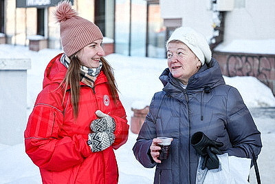 Мобильные пункты обогрева Красного Креста работают в Минске