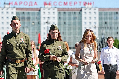 На площади Победы в Витебске состоялось открытие Дней молодежи