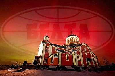 Полярное сияние в окрестностях Гродно