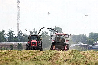 На агрокомбинате "Южный" завершается уборка трав первого укоса