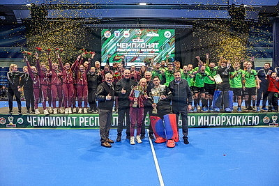 Брестский "Строитель" обыграл "Минск" в финале мужского ЧБ по индорхоккею