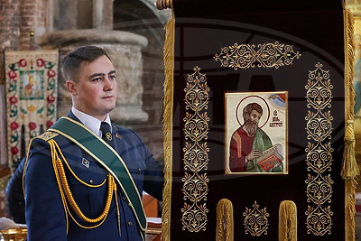 Брестской таможне вручили хоругвь с ликом апостола Матфея